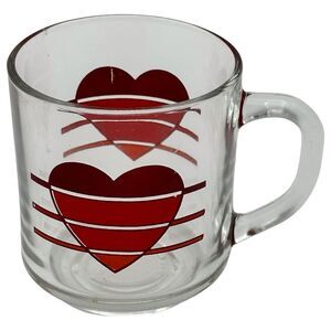 LUMINARC Glass Mug with Heart 39‎ small scratch